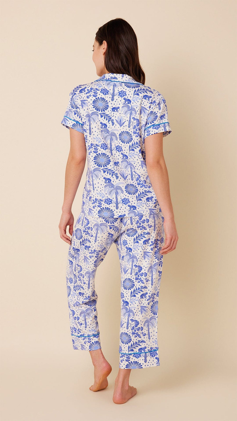 Palmera Pima Knit Capri Set Extra White