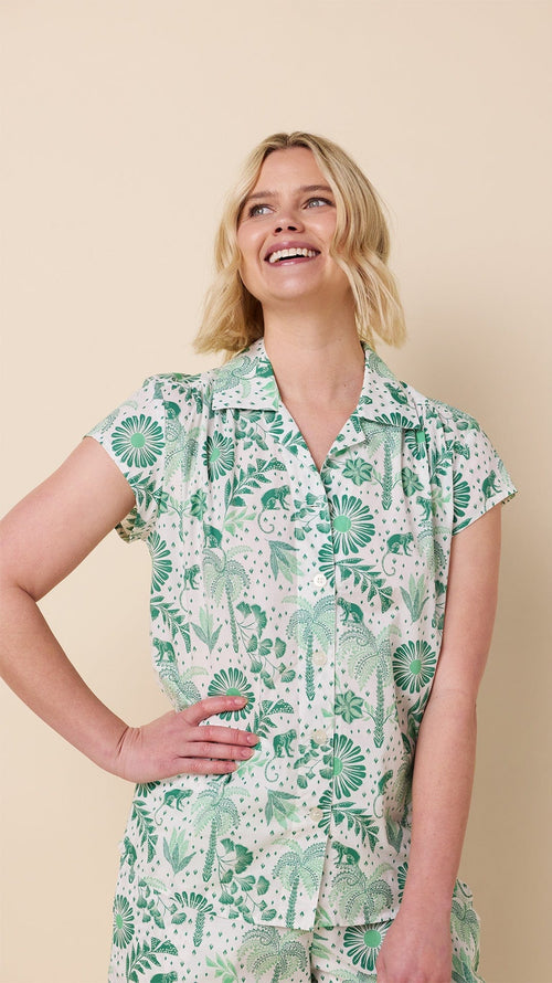 Palmera Luxe Pima Capri Set - Green