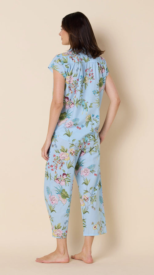 Perch and Bloom Luxe Pima Capri Hover Blue