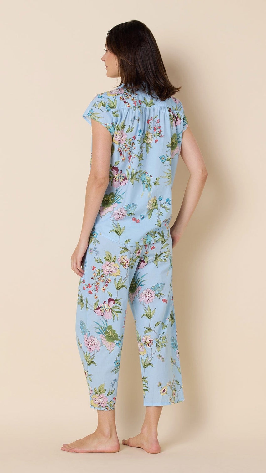 Perch and Bloom Luxe Pima Capri Hover Blue