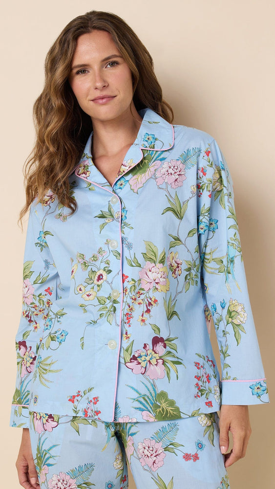 Perch and Bloom Luxe Pima Pajama Extra Blue