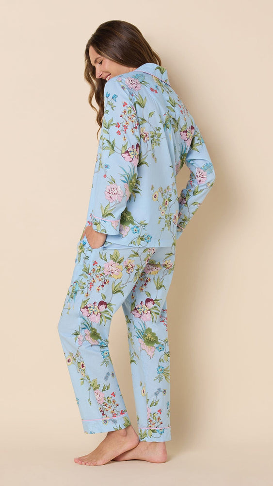 Perch and Bloom Luxe Pima Pajama Hover Blue