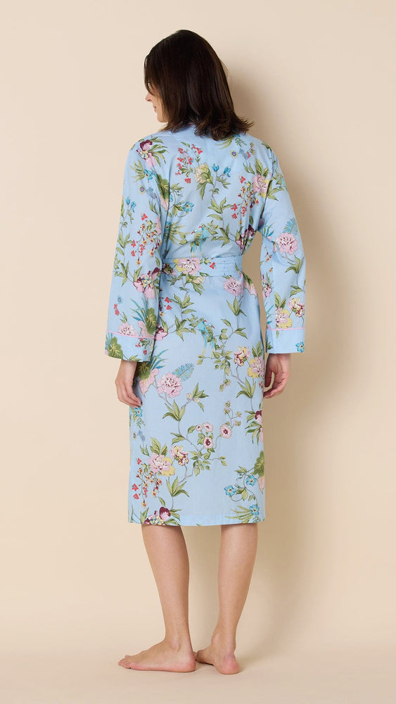 Perch and Bloom Luxe Pima Shawl Collar Robe Hover Blue