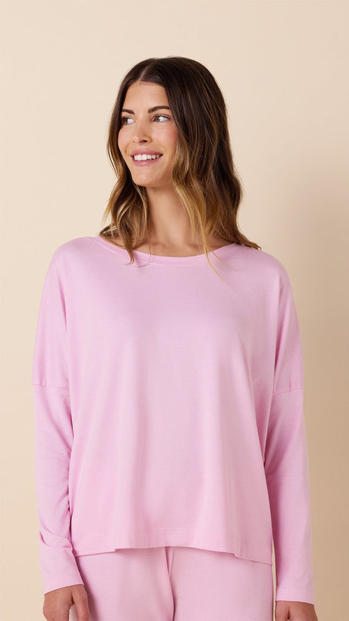 Classic Pima Knit Pullover Set - Pink Moment Extra Pink Moment