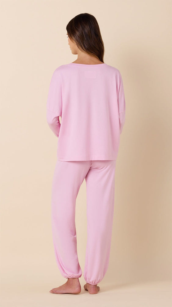 Classic Pima Knit Pullover Set - Pink Moment Hover Pink Moment