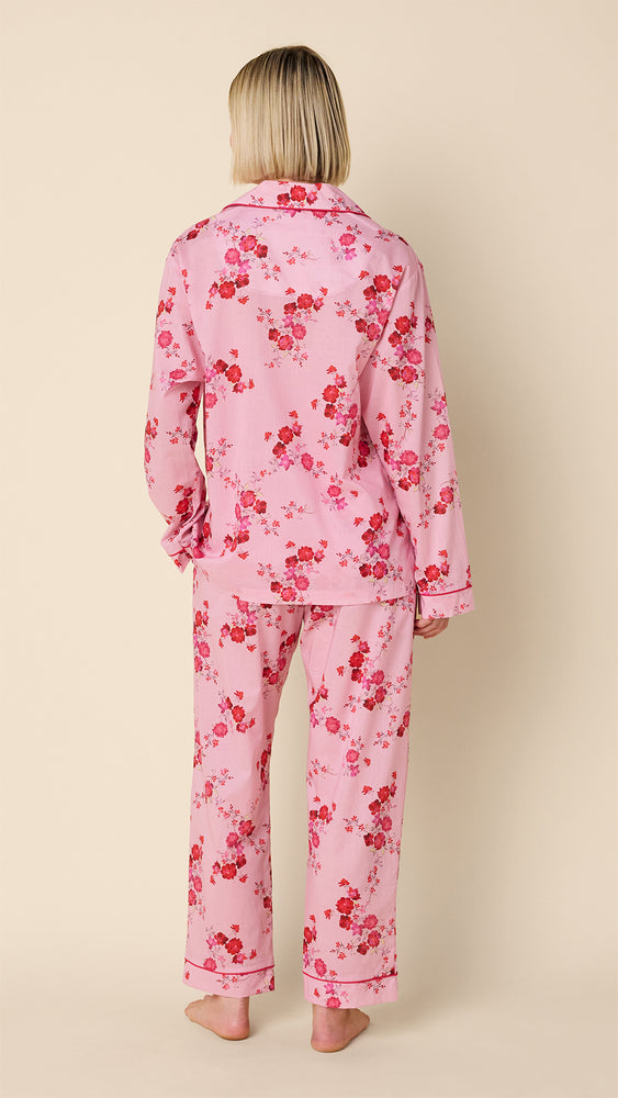 Pink Roses Voile Pajama Hover Pink