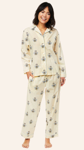 Queen Bee Luxe Pima Pajama - Honey
