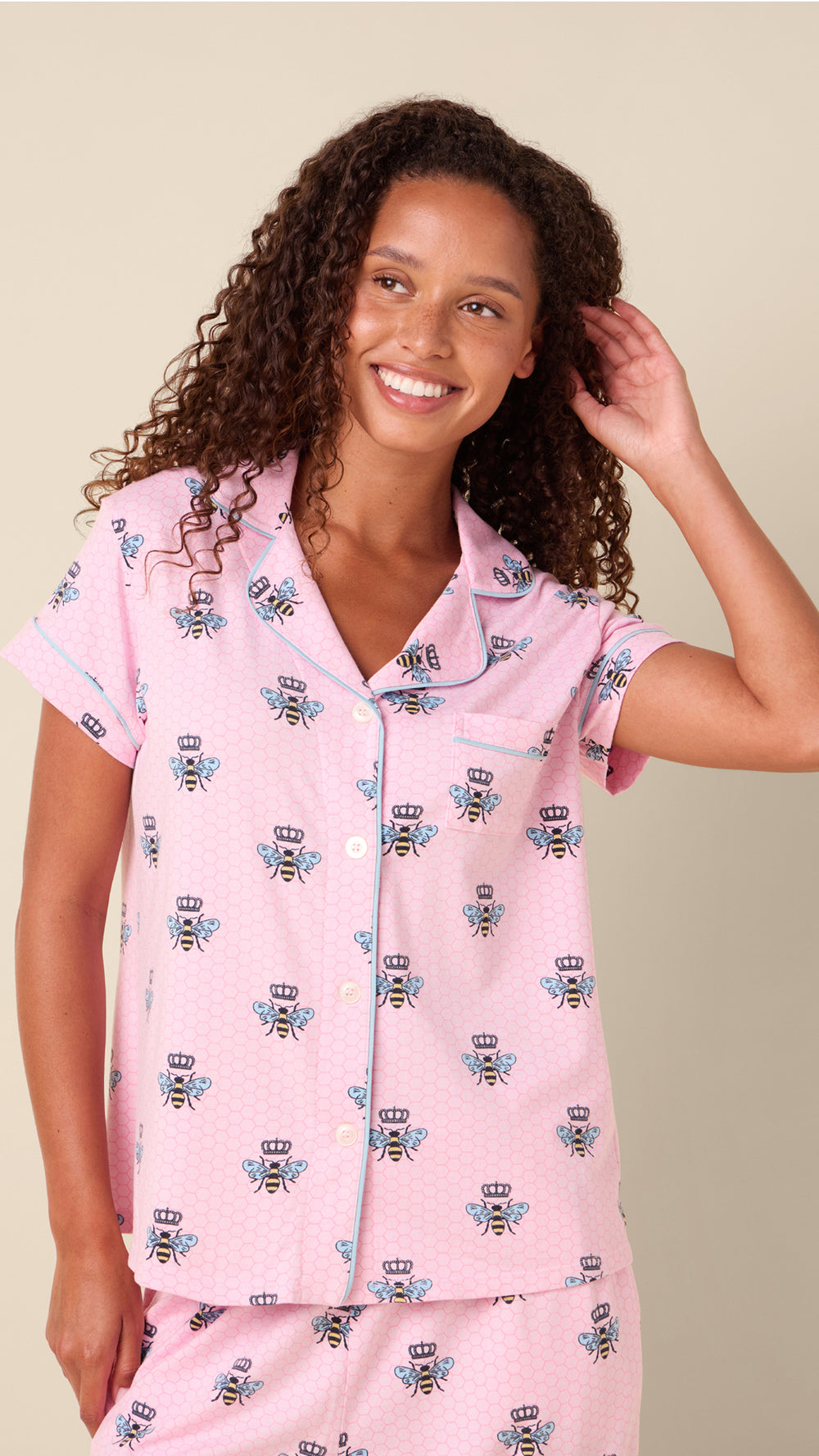 Queen Bee Pima Knit Capri - Pink Extra Pink