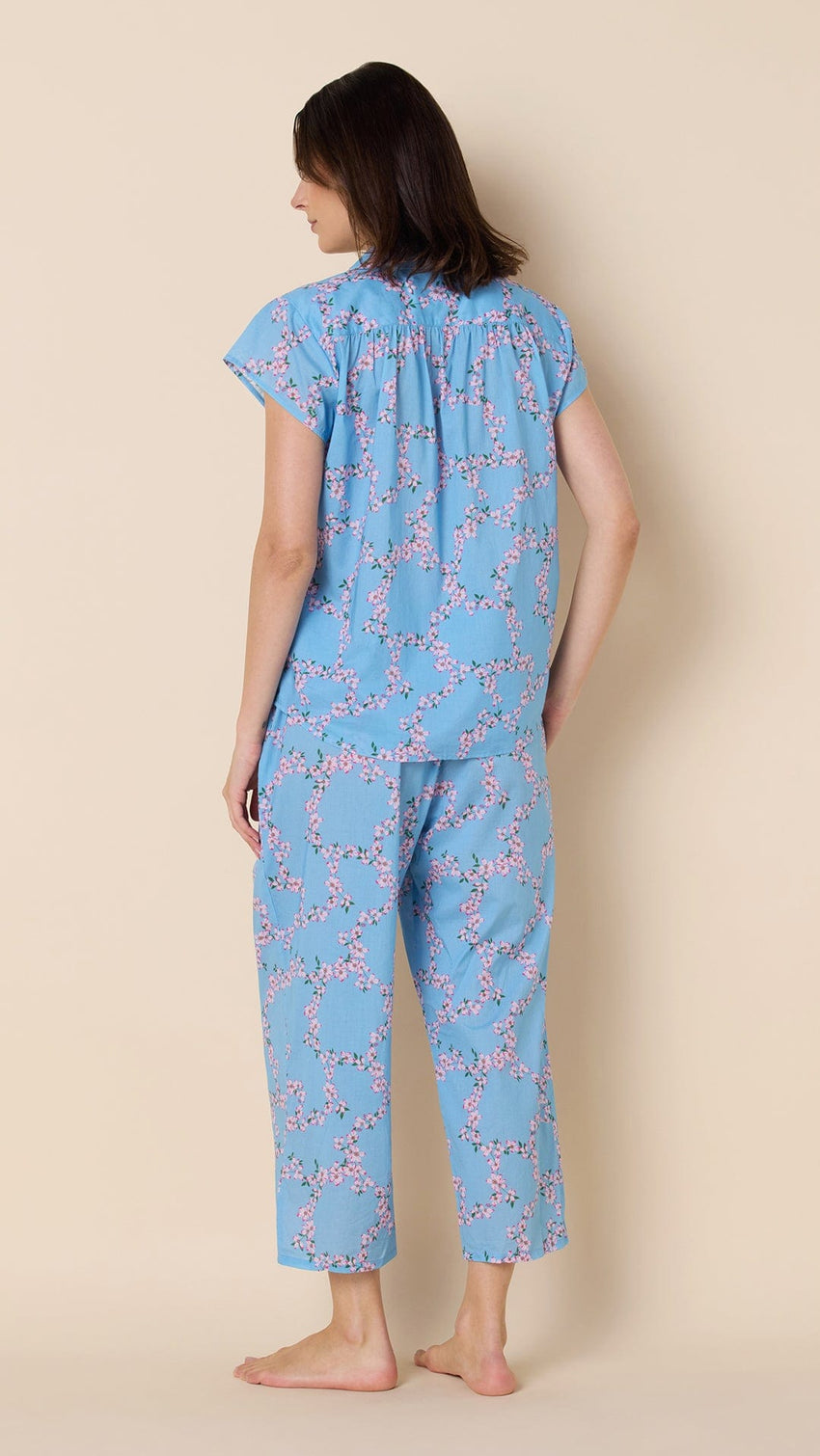 Skyblush Garland Voile Capri Extra Blue