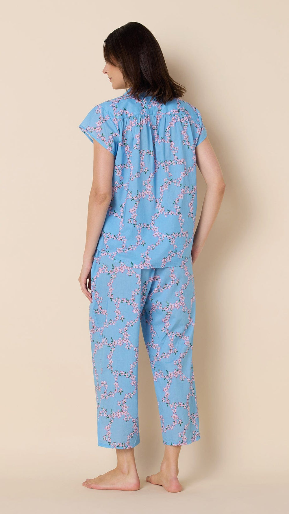 Skyblush Garland Voile Capri Extra Blue