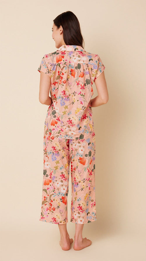 Strawberry Fields Voile Capri Extra Pink