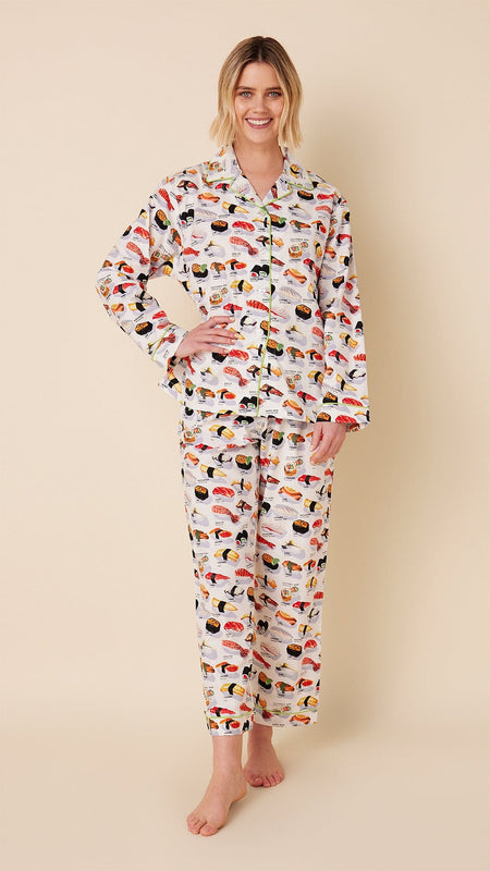 Just Love 100% Cotton Women's Capri Pajama Pants Sleepwear - Comfortable  and Stylish (Cupcake - White, 3X) 