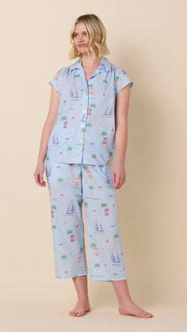 Summer Sailaway Luxe Pima Capri Set