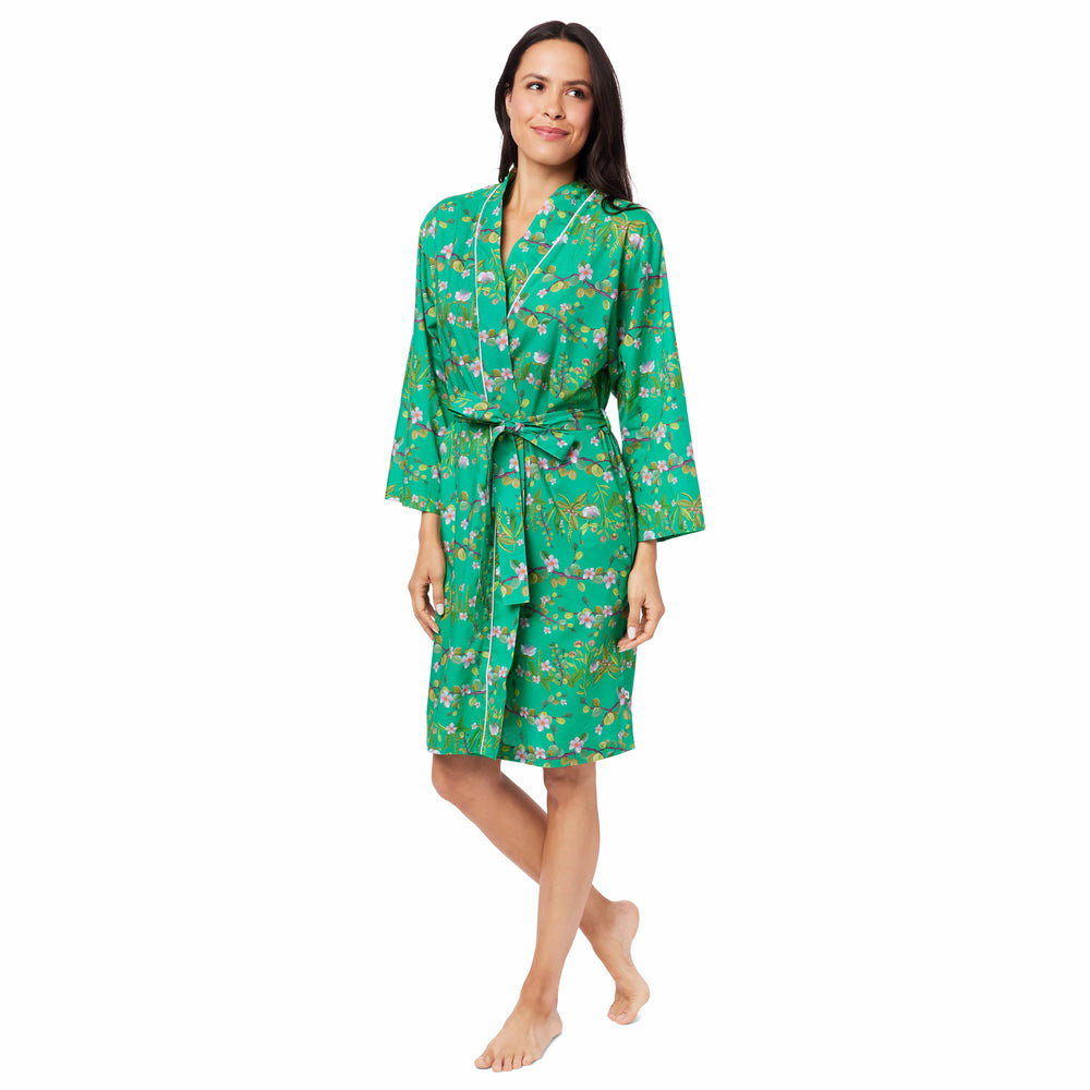 Sakura Luxe Pima Kimono Robe Sakura Luxe Pima Kimono Robe