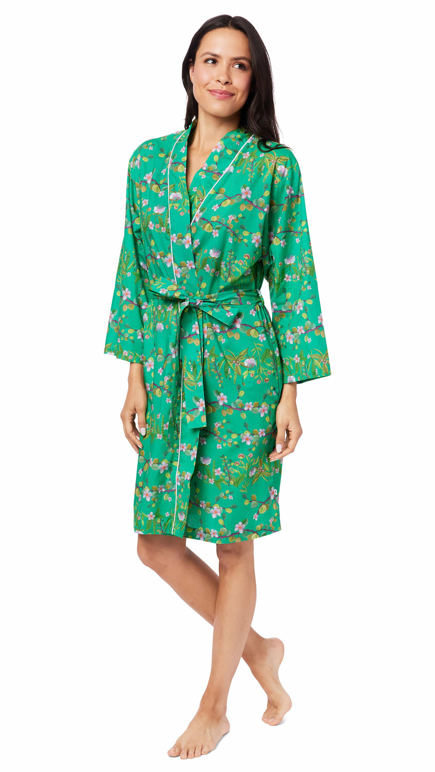 Sakura Luxe Pima Kimono Robe Sakura Luxe Pima Kimono Robe