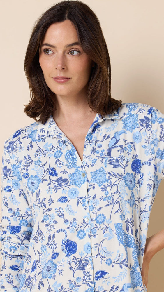 Savannah Soirée Pima Knit Night Shirt Extra White