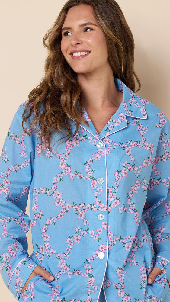 Skyblush Garland Voile Pajama Extra blue
