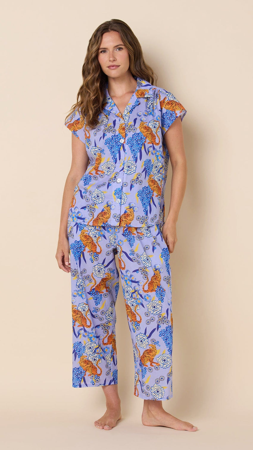 Tigress Voile Capri Extra Lavender