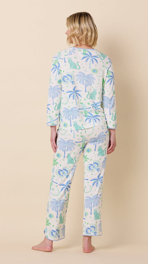 Toucan Terrace Pima Knit Simple Set Hover White