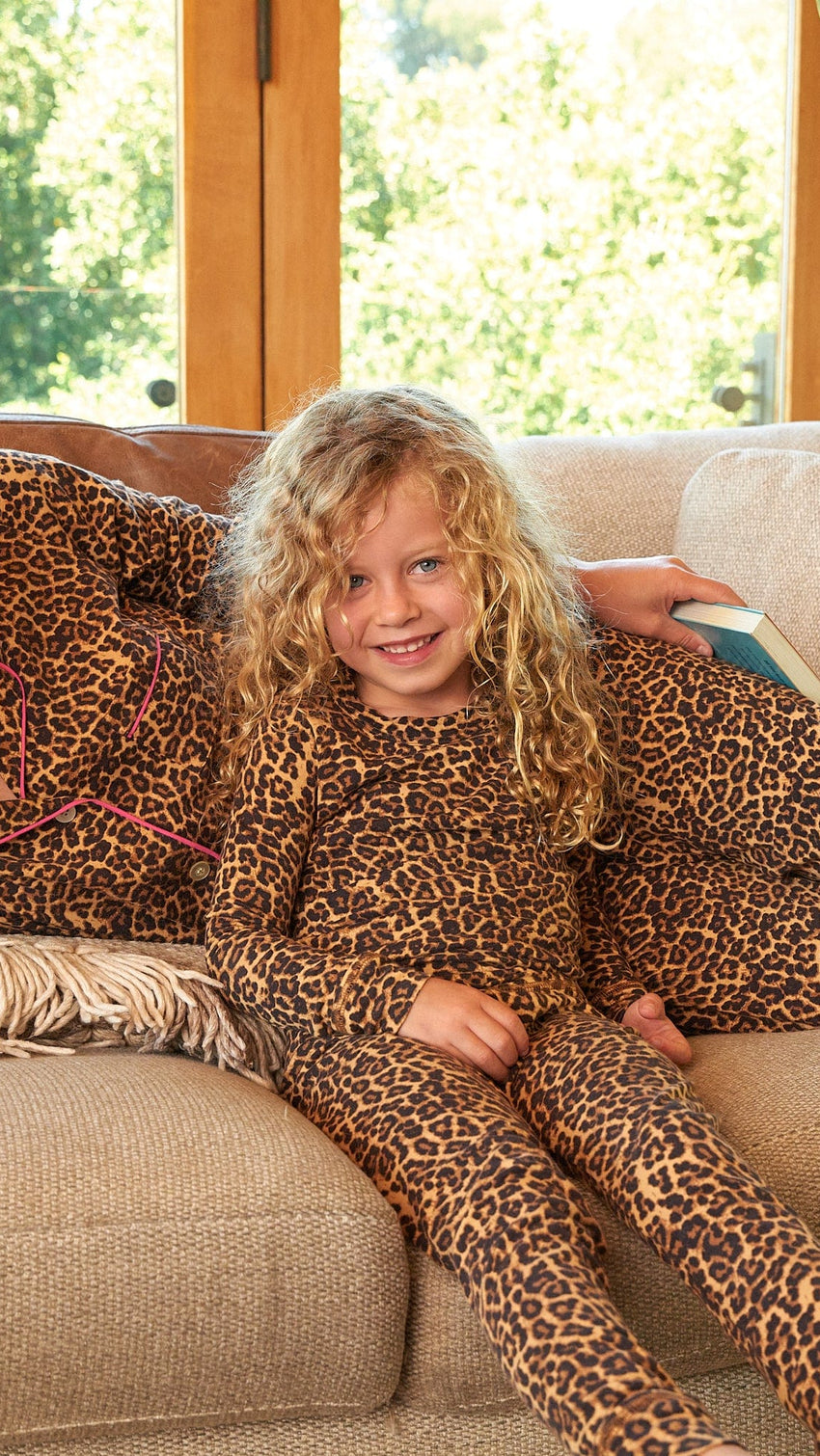 Wildcat Kids Pima Knit Pajama Wide Brown