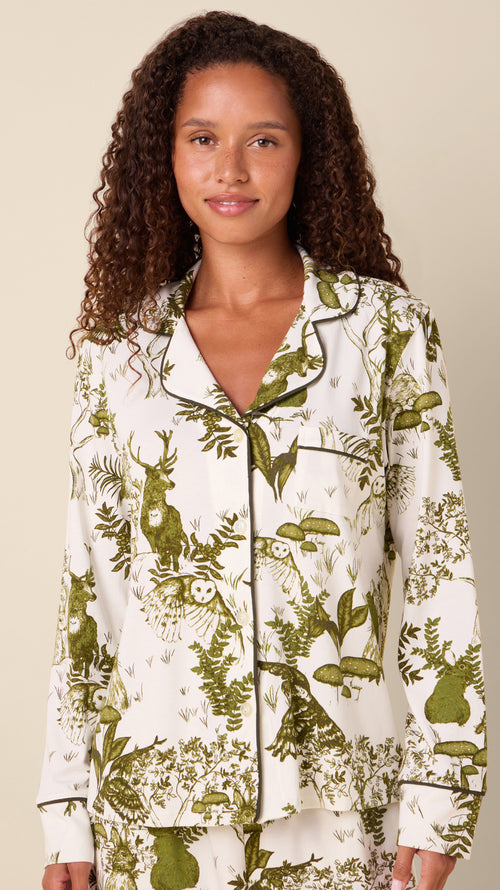 Woodside Pima Knit Pajama Extra White