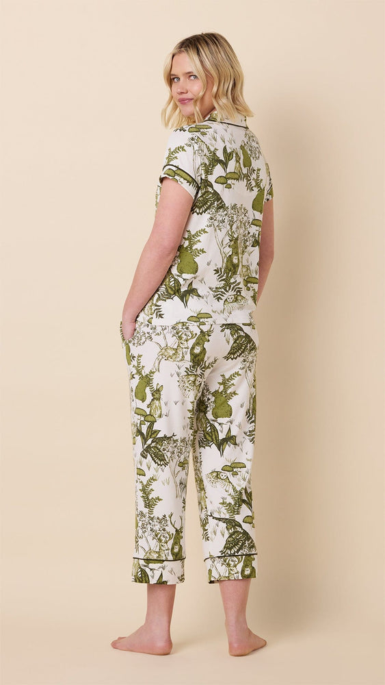 Woodside Pima Knit Capri Hover White