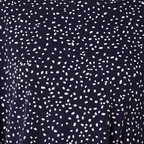 Confetti Dot Pima Knit Night Shirt Extra Navy