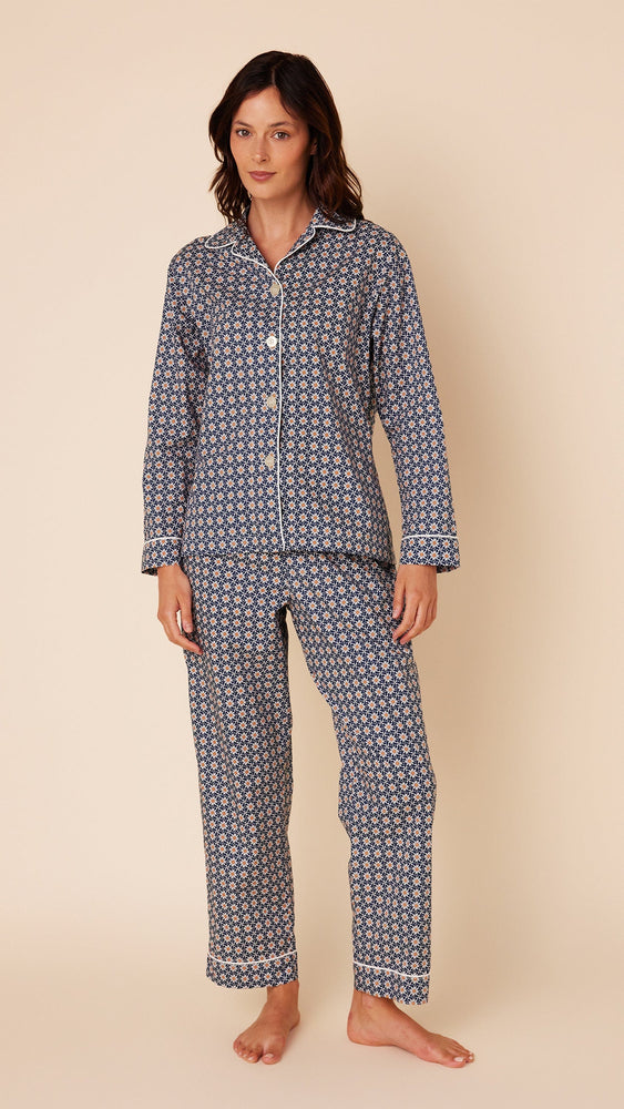 Newport Daisy Luxe Pima Cotton Pajama Main Navy