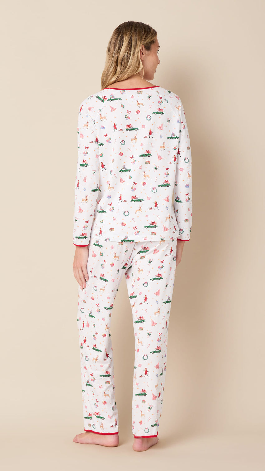 A Merry Little Stroll Pima Knit Simple Set Extra White
