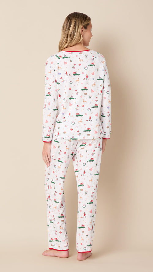 A Merry Little Stroll Pima Knit Simple Set Extra White
