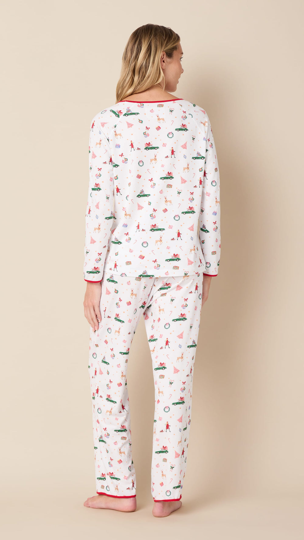 A Merry Little Stroll Pima Knit Simple Set Extra White