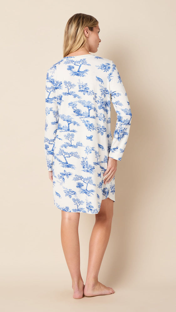 Field & Feather Pima Knit Sleep Shirt Extra White