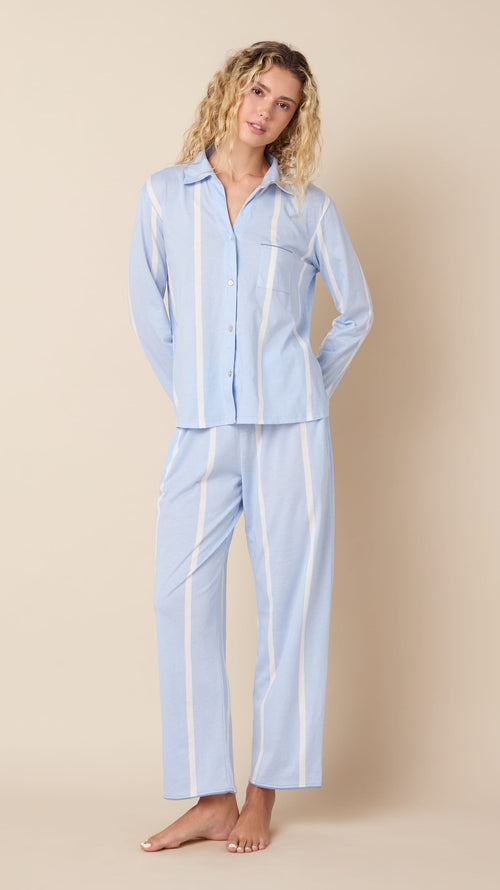 The Willow Set Bungalow Stripe - Morning Sky Hover Morning Sky