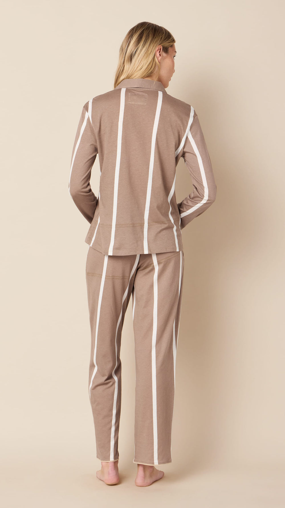 The Willow Set Bungalow Stripe - Mocha Extra Brown