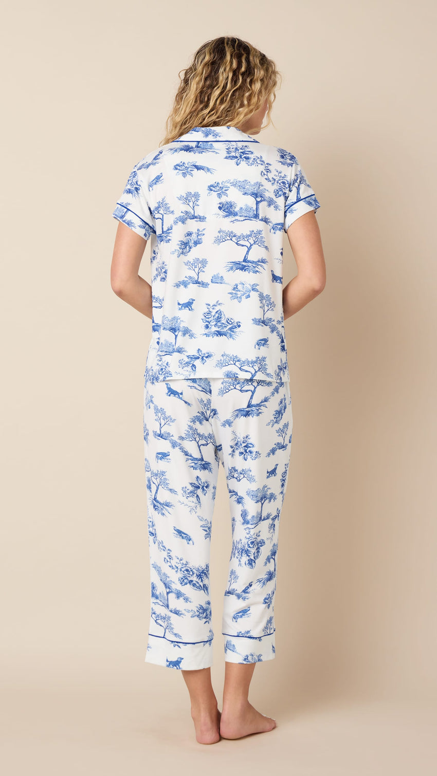 Field & Feather Pima Knit Capri Extra White