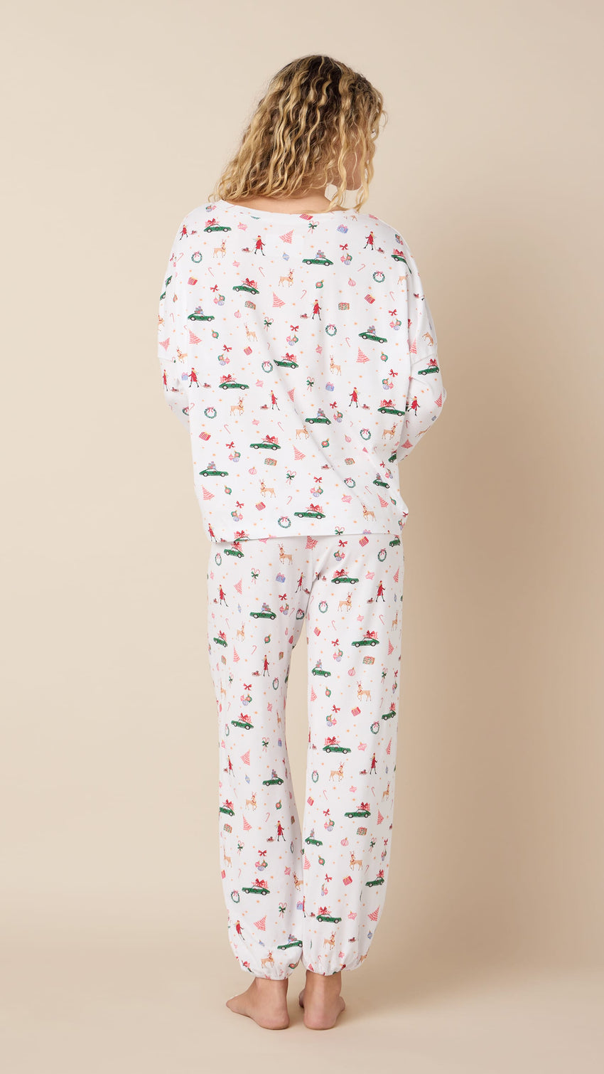 A Merry Little Stroll Pima Knit Pullover Set Extra White