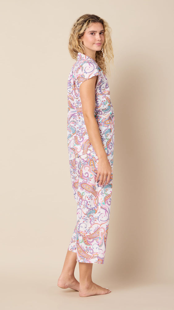 Amara Luxe Pima Capri Hover White