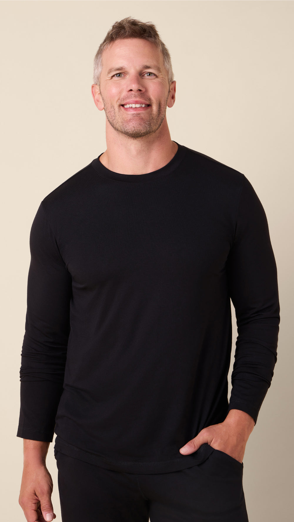 Classic Men's Pima Knit Pullover Set - Midnight Extra Midnight
