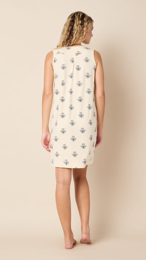 Queen Bee Pima Knit Nightgown - Honey Extra Honey