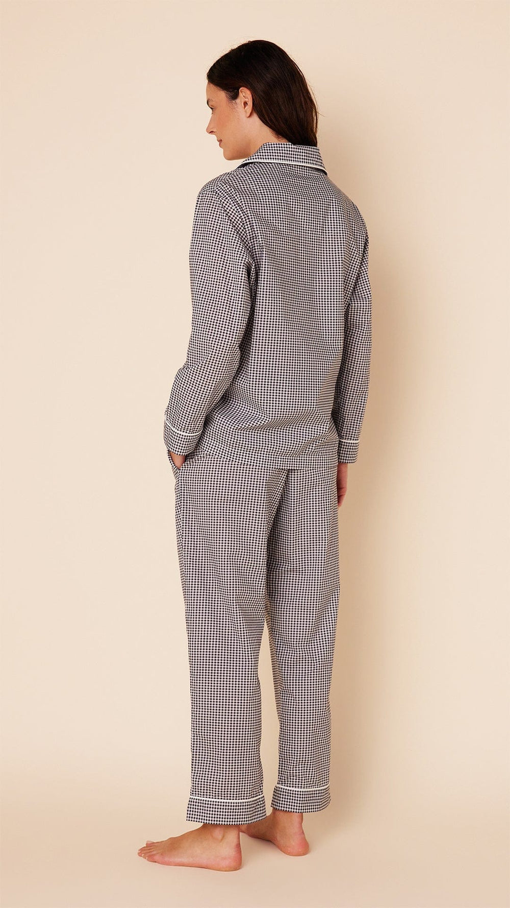 Classic Gingham Luxe Pima Pajama - Midnight Extra Midnight