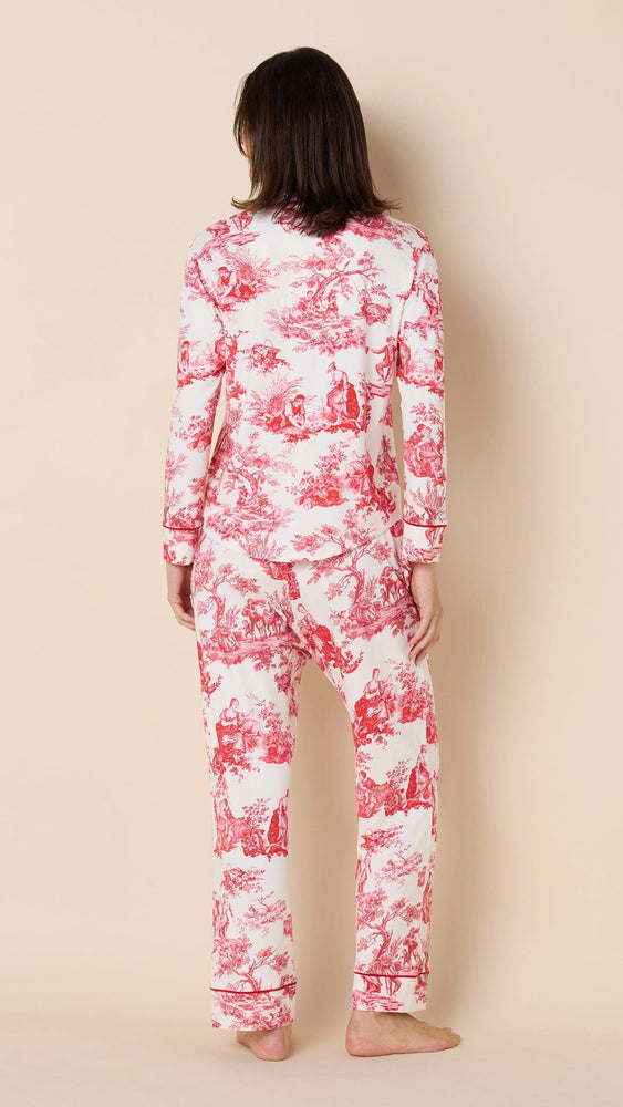 Idle Hours Pima Knit Long-Sleeved Pajama Extra White