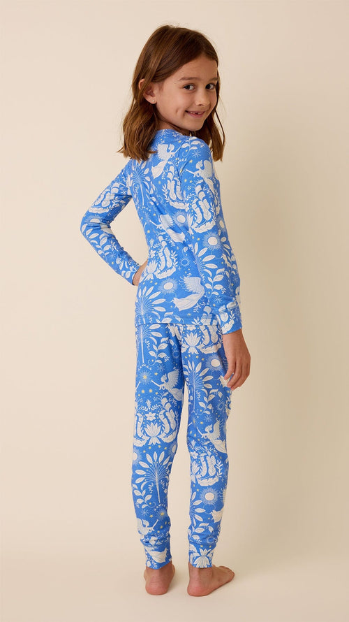 Angels Among Us Kids Pima Knit Pajama Extra Blue