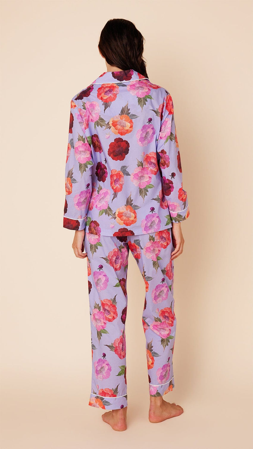 Mari Luxe Pima Pajama Hover Lavender