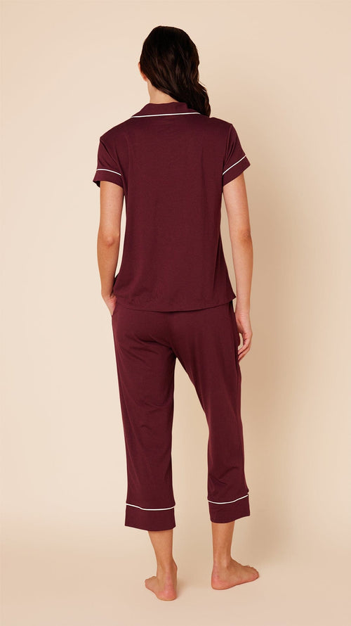 Classic Pima Knit Capri - Mulled Wine Hover Mulled Wine