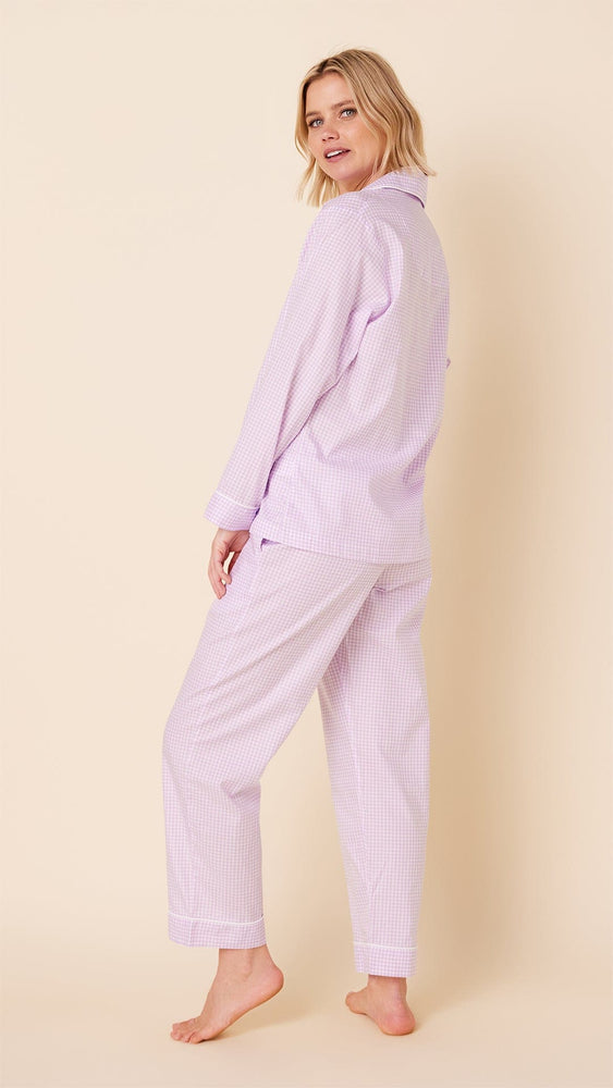 Classic Gingham Luxe Pima Pajama - Lavender Lavender Hover