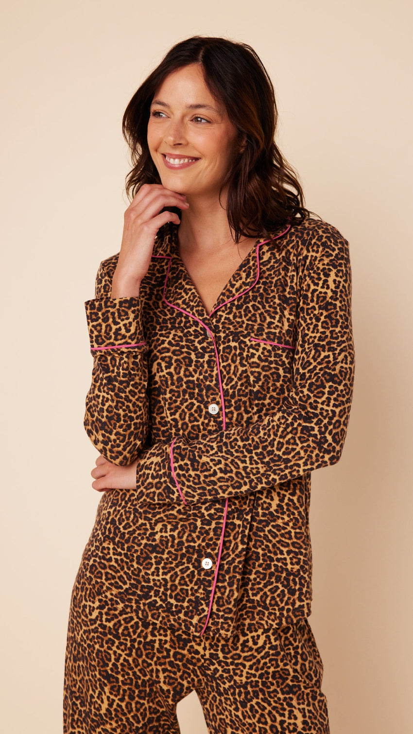 Wildcat Pima Knit Pajama Wide Brown