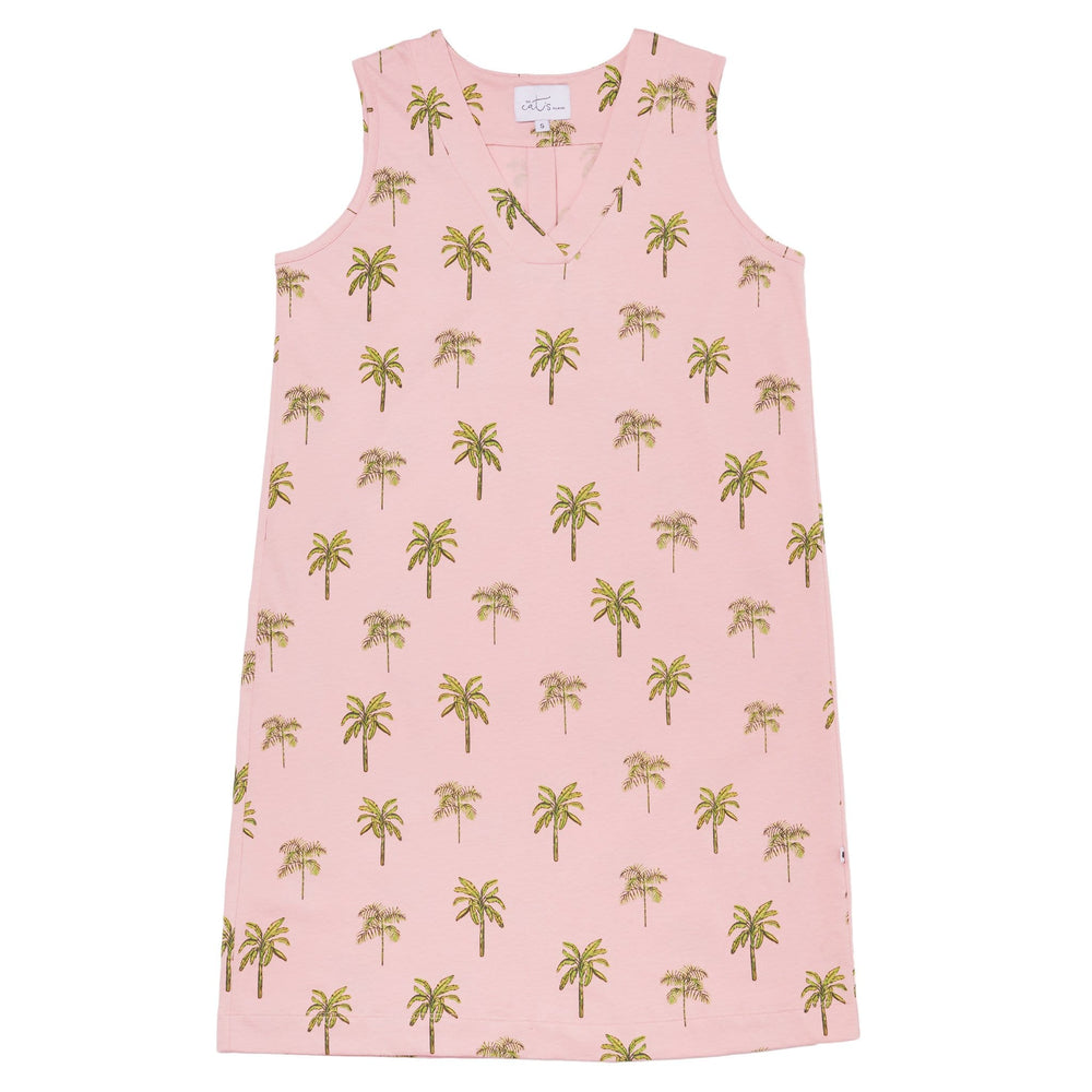 Tahiti Palm Pima Knit Nightgown Description Pink
