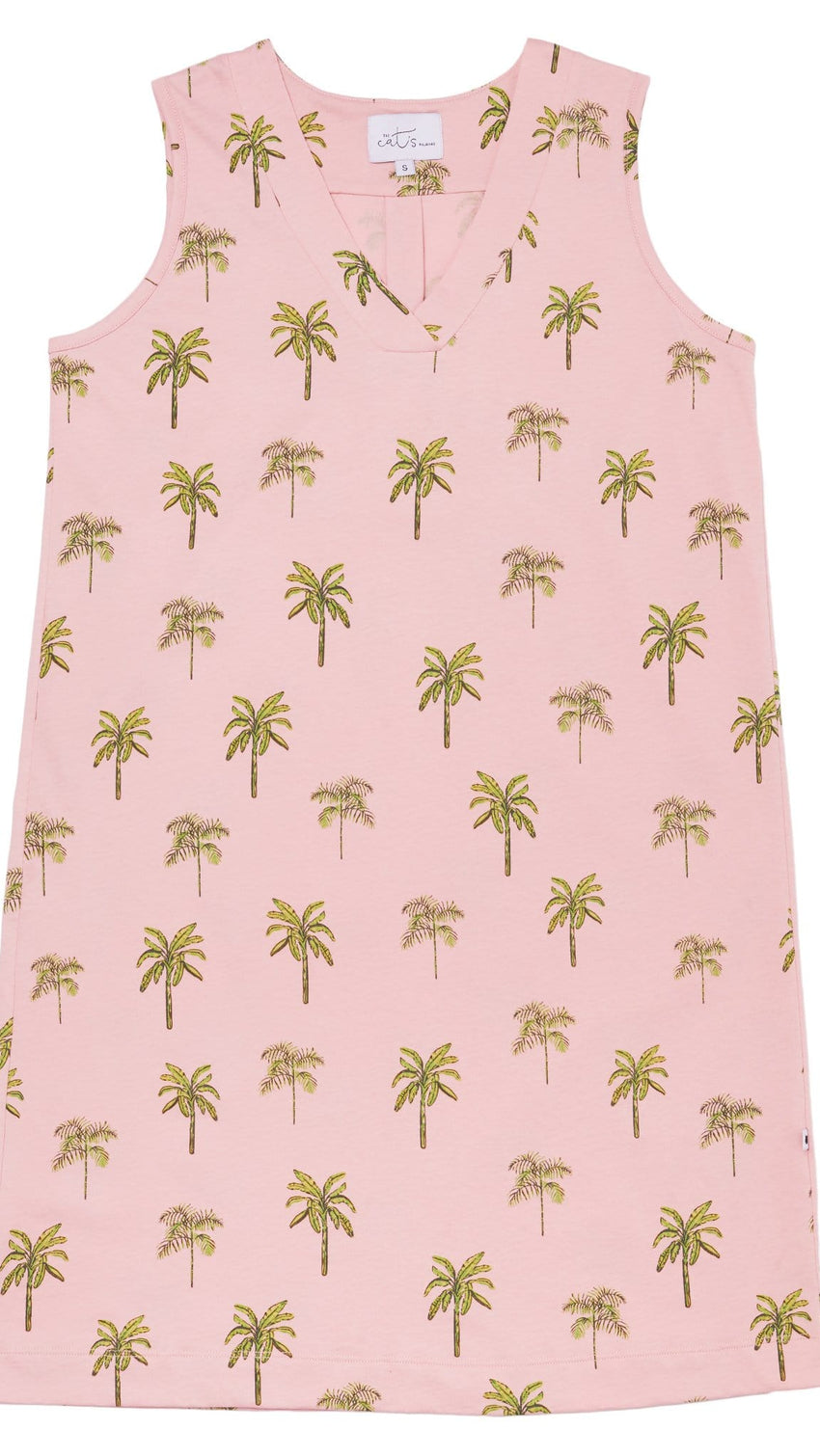 Tahiti Palm Pima Knit Nightgown Description Pink