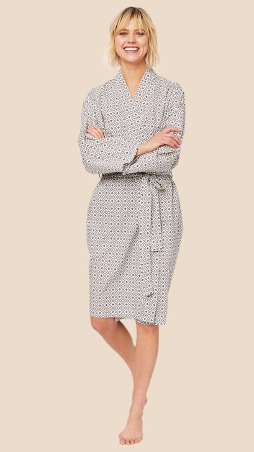 Barrington Luxe Pima Robe Main White