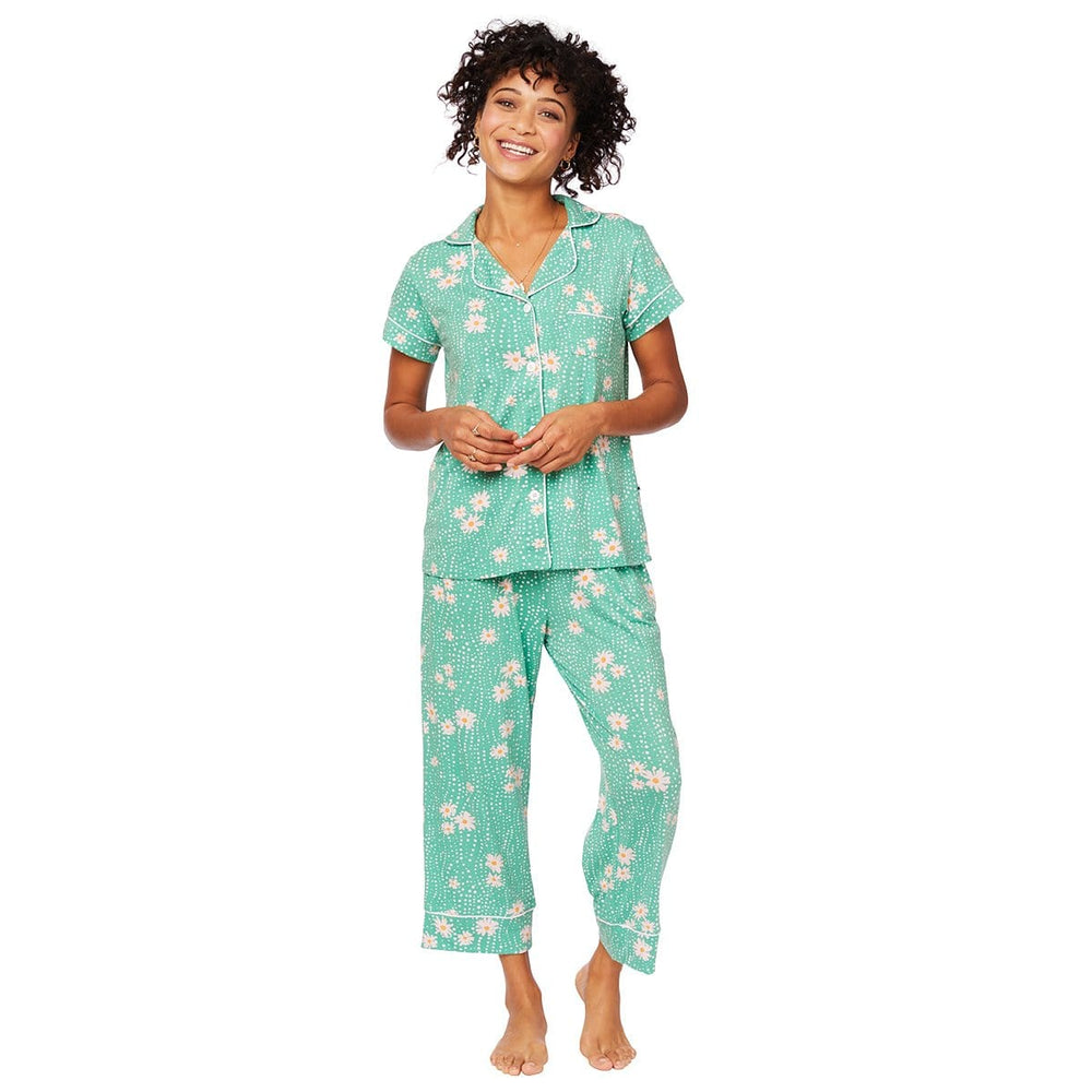 Lazy Daisy Pima Knit Capri Extra Green